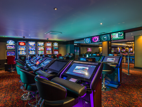 A9345827 
 Grosvenor Casino - Nottingham
Copyright - Richard Southall 
 Keywords: Grosvenor, Casino, Nottingham, gambling, roulette, cards, poker, gaming, bar, UK, maid, marian, way, NG1, Copyright, Richard, Southall, emphasis, photography, photographer